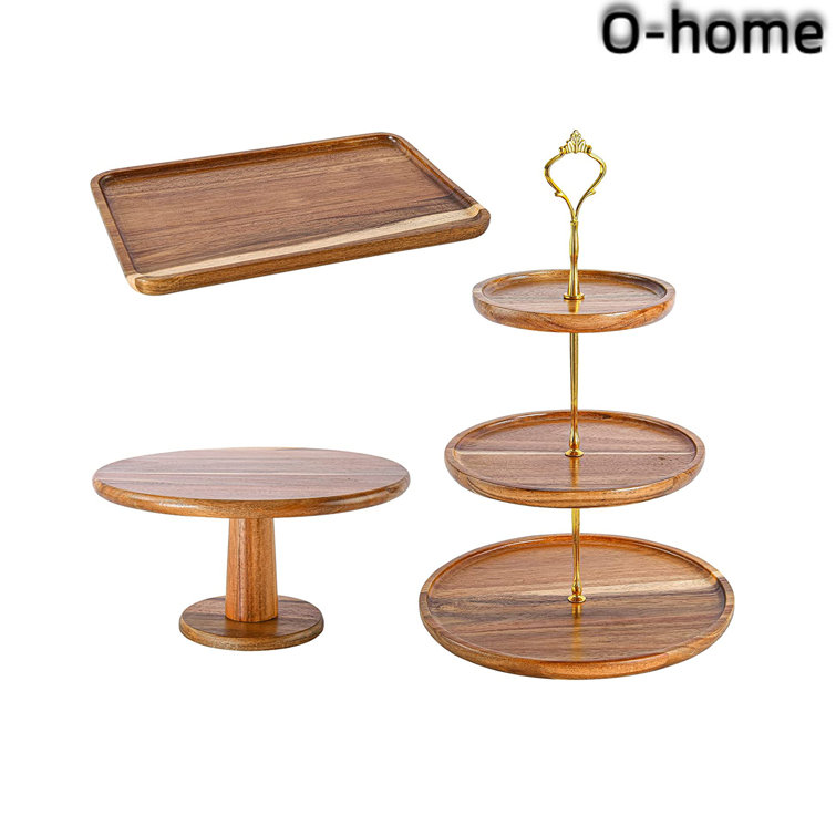 Ohome Cake Stand Set Of 3 Wayfair